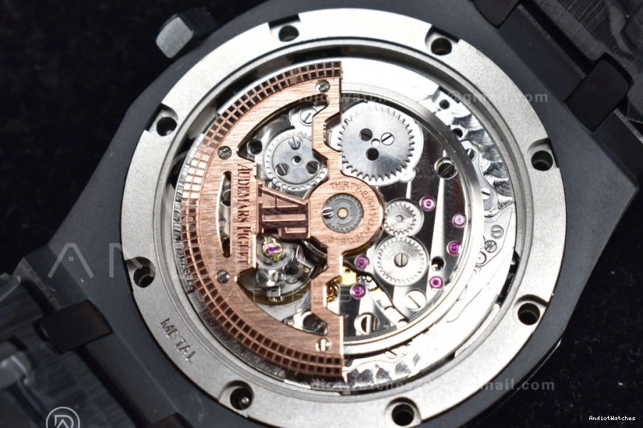 1044 APSF1:1 Calendar Ceramic V Edition Black A5134 41mm Oak Royal Dial GoAnywhere Perpetual Bracelet Black Ceramic on Best 0128